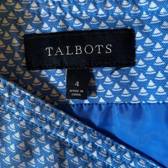 A-Line Blue Sailboat Skirt from Talbots - Picture 5 of 6
